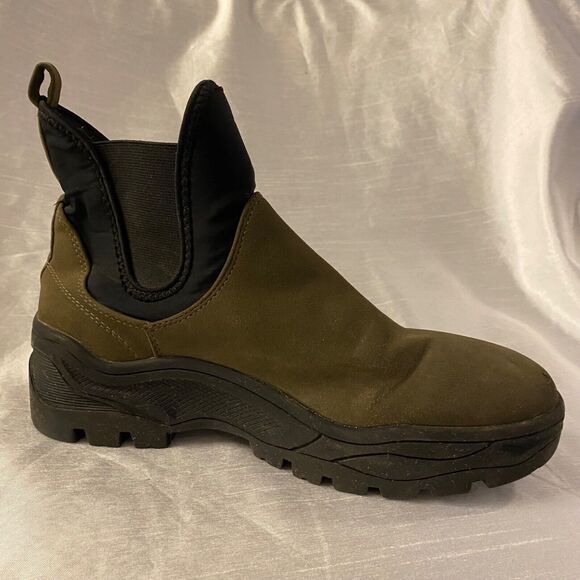 Urban Outfitters Womens Size 9 Suki Sporty Chelsea Boot Olive Green Ankle Bootie - Picture 4 of 7